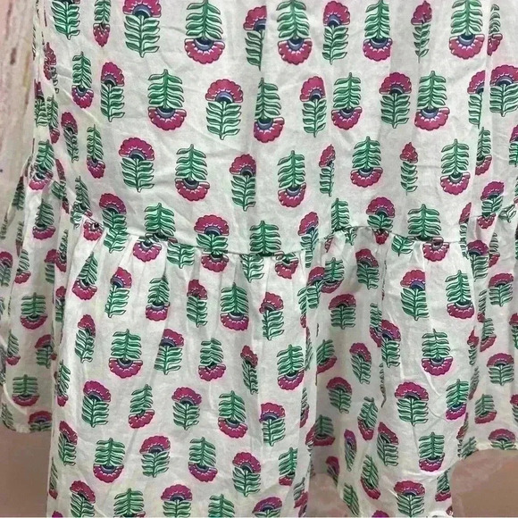 NWT J. Crew Mini Dress Ruffle Summer Floral Sleeves Cotton Pockets Women’s Sz 0 - Picture 4 of 10